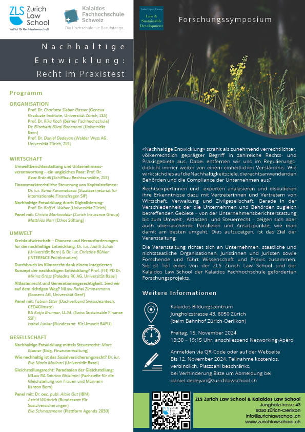 Forschungssymposium 2024 Flyer